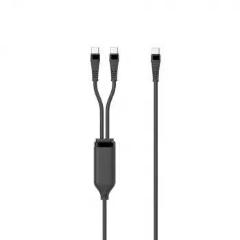 Microconnect MC-2XUSBC-100W USB laidas USB 2.0 1,55 m USB-C juodas