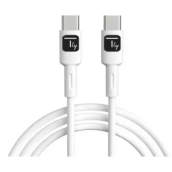 Techly ICOC-MUSB20-C60W1 USB 2.0 laidas USB-C 1 m baltas