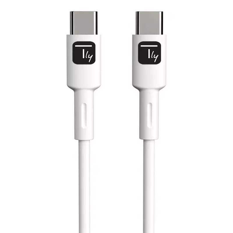 Techly ICOC-MUSB20-C60W1 USB 2.0 laidas USB-C 1 m baltas