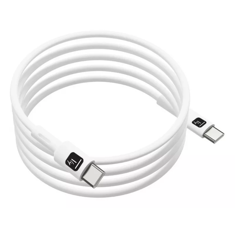 Techly ICOC-MUSB20-C60W1 USB 2.0 laidas USB-C 1 m baltas