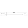 Microconnect DOCKUSB3.2CC1 USB-C laidas, USB 3.2 Gen 2, 1 m, juodas