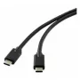 Microconnect DOCKUSB3.2CC1 USB-C laidas, USB 3.2 Gen 2, 1 m, juodas