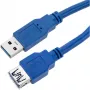 Techly USB 3.0 ilginimo laidas A kištukas / A lizdas 0,5 m mėlynas ICOC U3-AA-005-EX