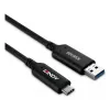 Lindy 50m USB 3.2 Gen 1 Type A į C hibridinis šviesolaidinis kabelis