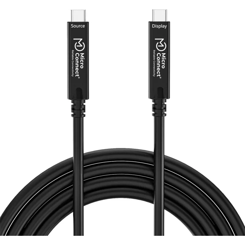 USB-C laidas MicroConnect MC-USB3.2CC05-8K-OP 5 m – palaiko 8K vaizdo perdavimą, USB 3.2