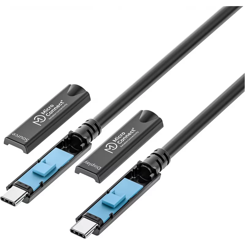 USB-C laidas MicroConnect MC-USB3.2CC05-8K-OP 5 m – palaiko 8K vaizdo perdavimą, USB 3.2