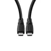 USB-C laidas MicroConnect ColorFlex 100W USB3.2CC03-LSZH, USB-C į USB-C, USB 3.2, 100W PD, LSZH apvalkalas