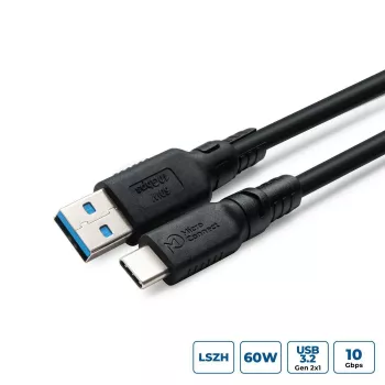 Adapterinis laidas USB-C į USB-A MicroConnect USB3.2AC1-LSZH, 1 m, USB 3.2