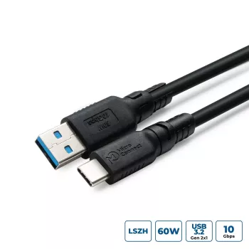 USB-C į USB-A adapteris MicroConnect USB3.2AC2-LSZH, USB 3.2, LSZH apvalkalas