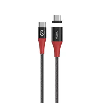 USB-C magnetinis maitinimo laidas MicroConnect MC-MAGNETIC-CUSBC-SC-240W — 240W Power Delivery, atsegama magnetinė jungtis