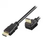 Techly 5 m aukštos spartos HDMI laidas su Ethernet, A/A M/M, kampuotas, juodas, ICOC HDMI-LE-050