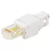 LOGON TWP8P8TP RJ-45 Cat5e kištukas, skaidrus/baltas/geltonas, 10 vnt.