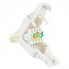 LOGON TWP8P8TP RJ-45 Cat5e kištukas, skaidrus/baltas/geltonas, 10 vnt.