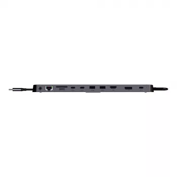 Lindy DST-Mini XT 810, USB-C nešiojamojo kompiuterio mini dokų stotelė su vienu 8K arba dviem 4K60 ekranais ir 100 W įkrovimo perdavimu