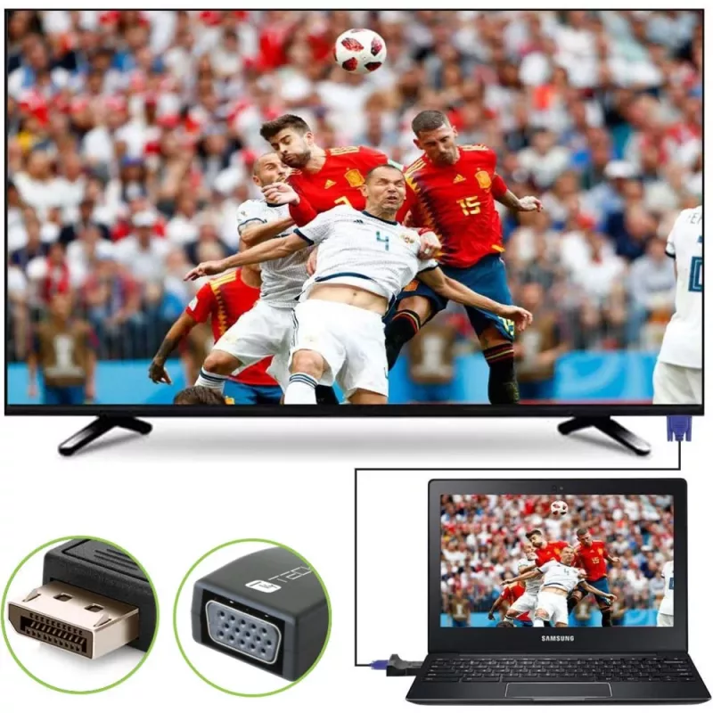 Lyčių keitiklis DisplayPort VGA Techly IADAP-DSP-230T