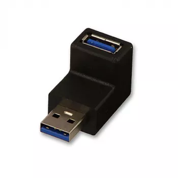 USB 3.2 Type A–A 90° adapteris Lindy 71261