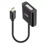 Lindy Mini DisplayPort į DVI aktyvus keitiklis 0,16 m juodas