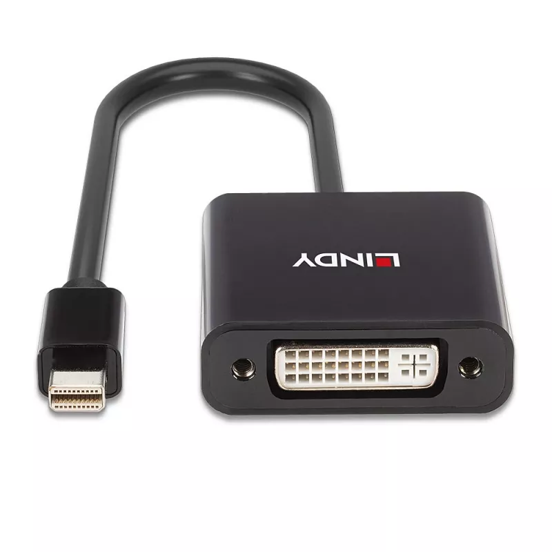 Lindy Mini DisplayPort į DVI aktyvus keitiklis 0,16 m juodas