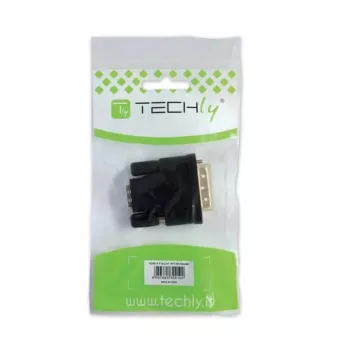 Techly DVI į analoginį VGA F / M adapteris IADAP DVI-9100, VGA, DVI-I, juodas