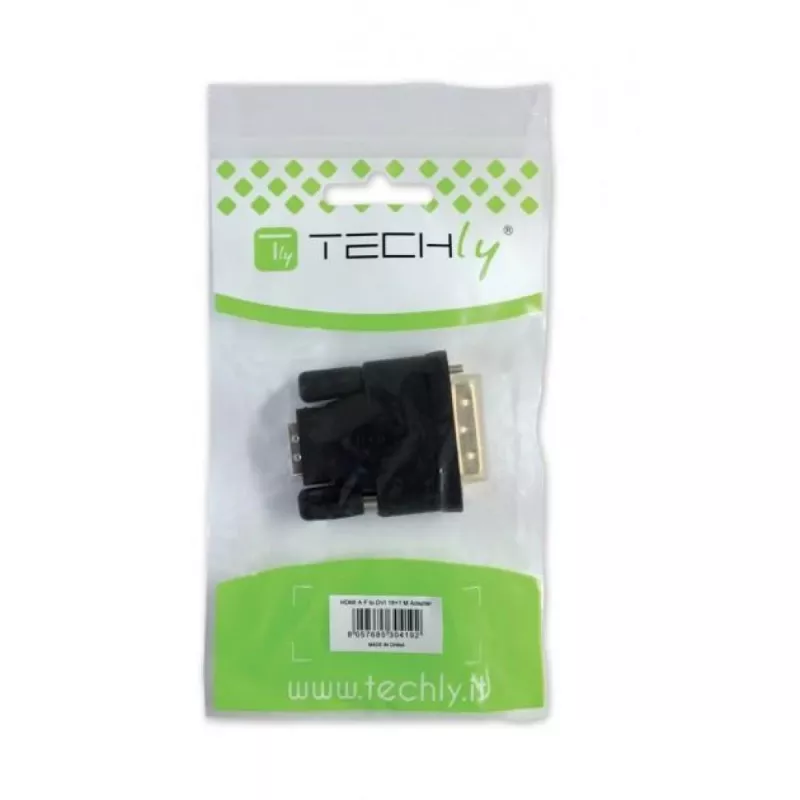 Techly DVI į analoginį VGA F / M adapteris IADAP DVI-9100, VGA, DVI-I, juodas