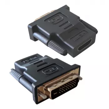 Lyties keitiklis DVI-D į HDMI Techly IADAP-DVI-HDMI-F, juodas