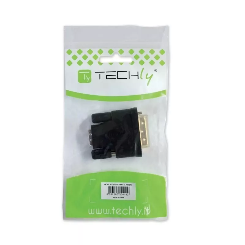 Lyties keitiklis DVI-D į HDMI Techly IADAP-DVI-HDMI-F, juodas