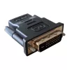 Lyties keitiklis DVI-D į HDMI Techly IADAP-DVI-HDMI-F, juodas