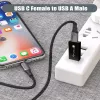 USB lizdo keitiklis Techly IADAP USB3-AFT USB A į USB C juodas