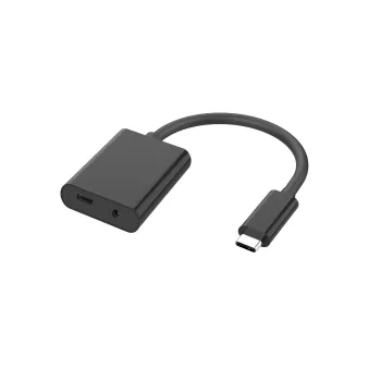 Microconnect USB3.1CPD35MM USB 3.2 Gen 1 Type-C garso adapteris su 3,5 mm lizdu ir įkrovimo palaikymu, juodas