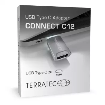 Jungtis Terratec CONNECT C12 USB Type-C HDMI pilka