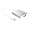 j5create JUA354 USB 3.0 į 4K HDMI vaizdo adapteris, sidabrinis