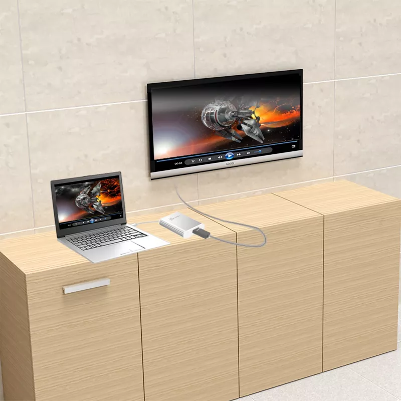 j5create JUA354 USB 3.0 į 4K HDMI vaizdo adapteris, sidabrinis