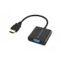 Conceptronic ABBY20B HDMI į VGA adapteris, 0,25 m, HDMI A tipo (standartinis), VGA (D-Sub), kištukas, lizdas, tiesus