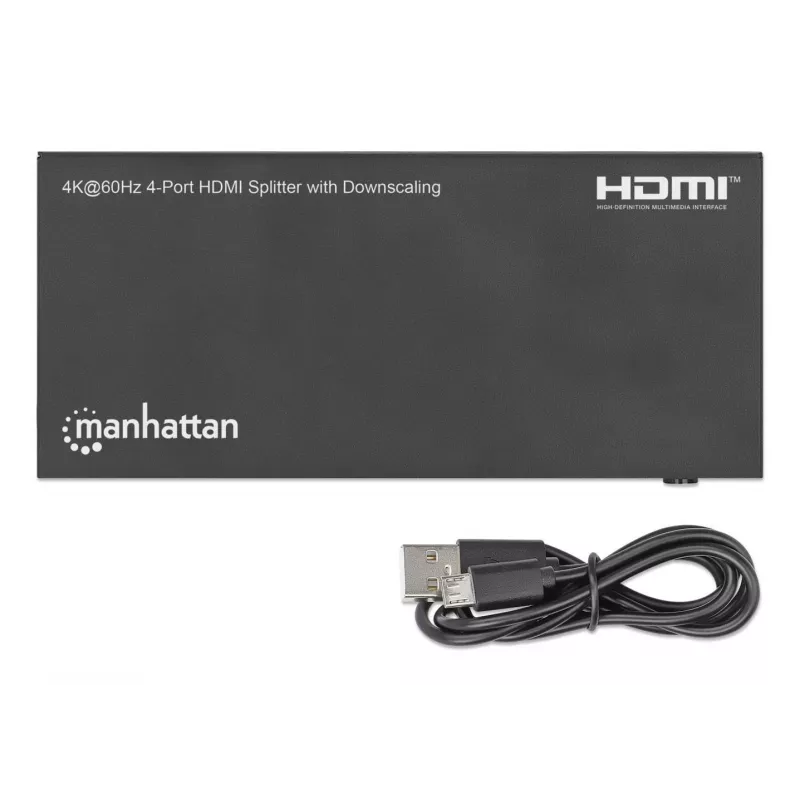 HDMI skirstytuvas Manhattan 4 prievadų 4K@60Hz su mažinimu