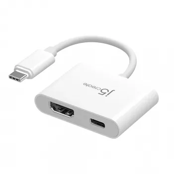 j5create JCA152 USB-C į 4K HDMI adapteris su Power Delivery, juodas