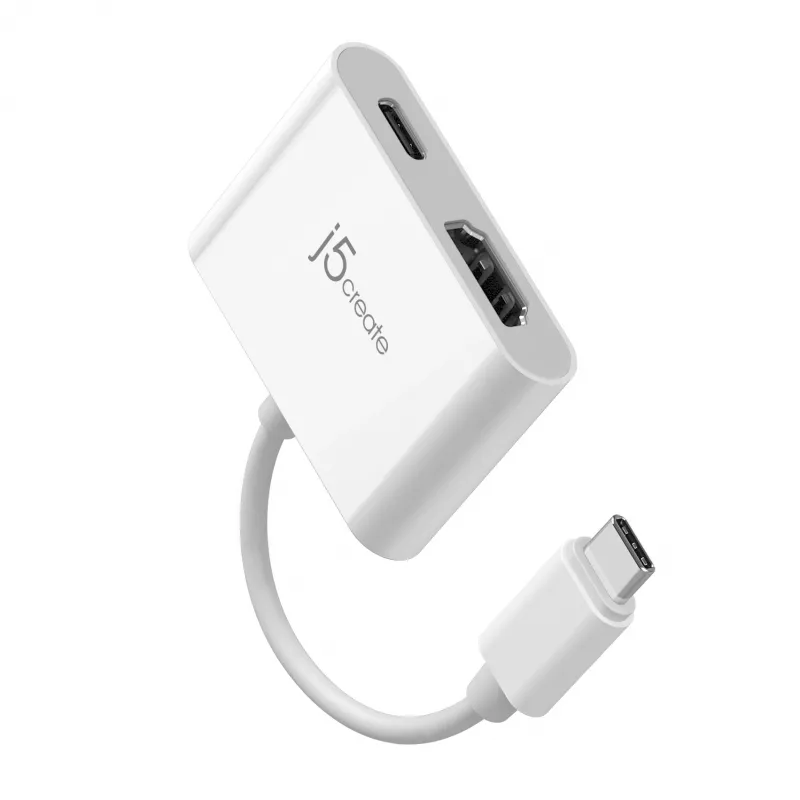 j5create JCA152 USB-C į 4K HDMI adapteris su Power Delivery, juodas