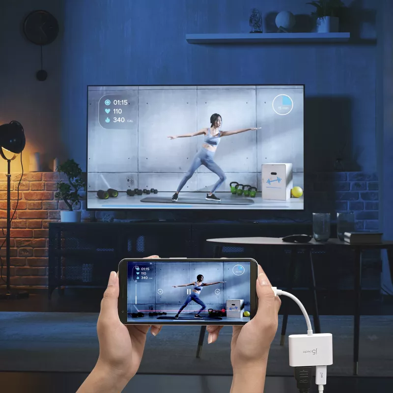 j5create JCA152 USB-C į 4K HDMI adapteris su Power Delivery, juodas