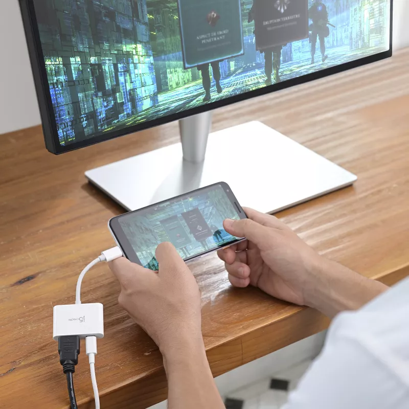 j5create JCA152 USB-C į 4K HDMI adapteris su Power Delivery, juodas