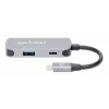 Manhattan USB-C Dock/Hub HDMI USB-A USB-C 100W Power Delivery 4K 60Hz