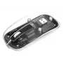 Belaidė pelė Manhattan Transparent Rechargeable USB