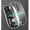 Belaidė pelė Manhattan Transparent Rechargeable USB