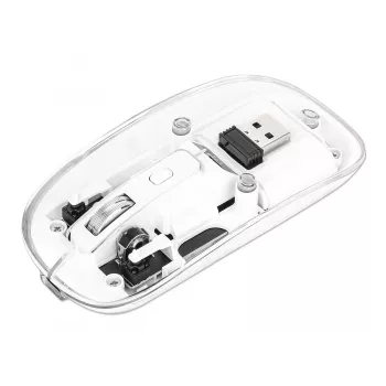 Manhattan Transparent Rechargeable Wireless USB pelė