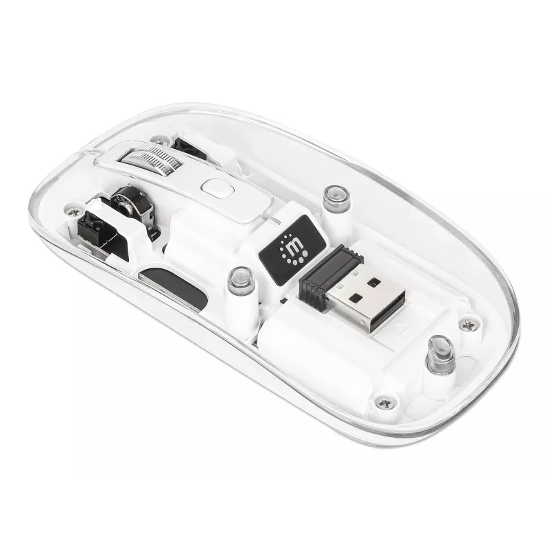 Manhattan Transparent Rechargeable Wireless USB pelė