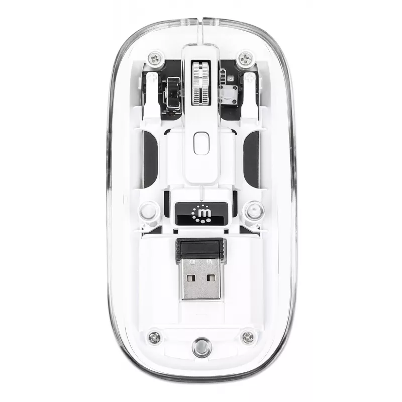 Manhattan Transparent Rechargeable Wireless USB pelė