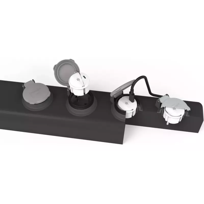 Maitinimo adapterio kištukas Type F / Type C Brennenstuhl 1508110010 su USB 2.4A
