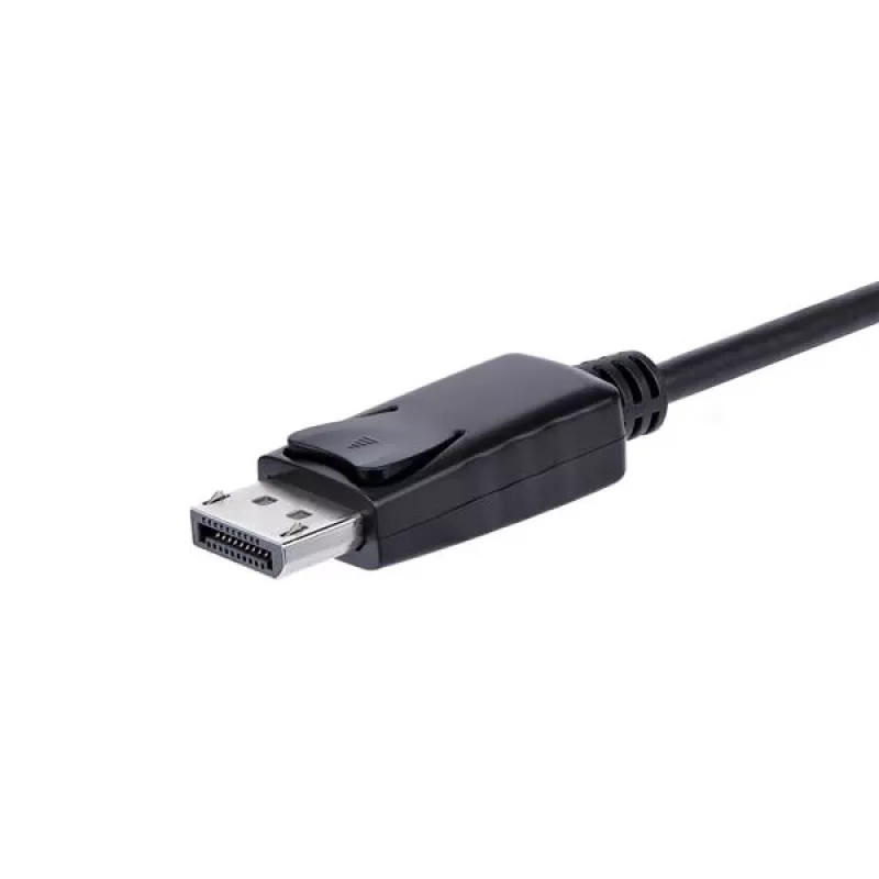 StarTech.com DisplayPort į VGA adapteris su garsu, 0,184 m, 1920 x 1200 pikselių, 1080p, juodas, aktyvus vaizdo keitiklis, 0 - 70 °C