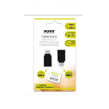USB-A į USB-C adapteris (2 vnt.) Port Designs 900142