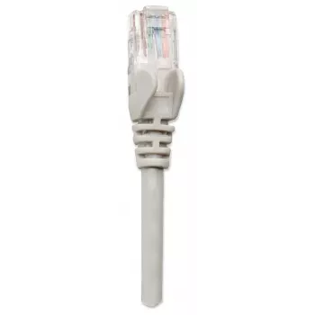 Intellinet tinklo laidas Cat5e, 15 m, pilkas, CCA, U/UTP, PVC, RJ45, auksuoti kontaktai, be užkabinimo, su apsauginiu gaubteliu, garantija visam gyvenimui