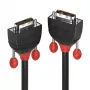 Lindy 1 m DVI-D Single Link kabelis, juodas, Black Line serija