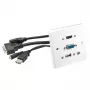 Sieninė jungčių plokštė Lindy Multi AV 60220 HDMI VGA USB A 3.5 mm